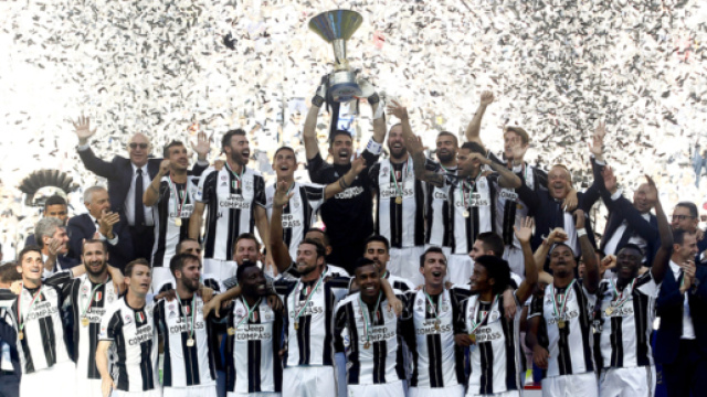 La Juventus campione d'Italia 2016-2017.