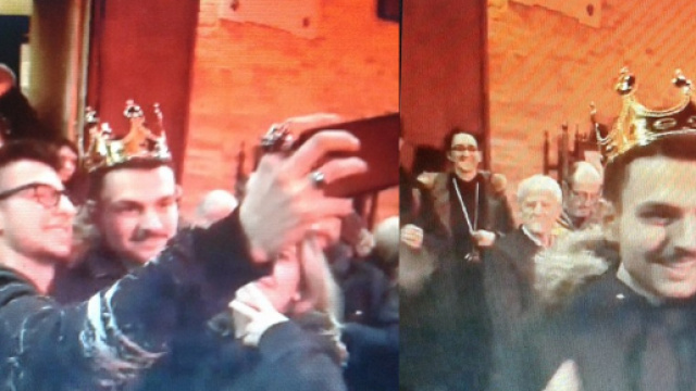 L'accoglienza riservata dai concittadini a Simone Scipioni