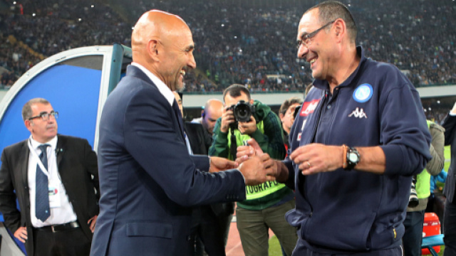 Spalletti al San Paolo: sorrisi e abbracci con il "ministro" Sarri ... - corrieredellosport.it