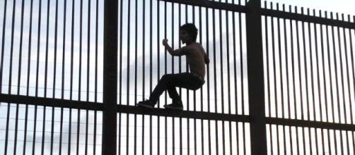 Trump wants a bigger wall because he says 'Mexicans climb better.' [Image source: Nofx221984/Wikimedia]