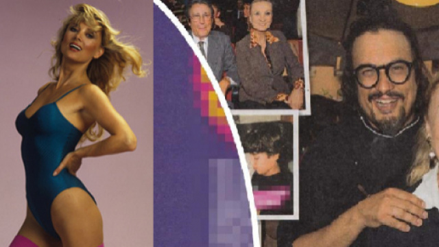 Da sinistra Barbara Bouchet in una foto di alcuni anni fa e a destra col figlio Alessandro Borghese