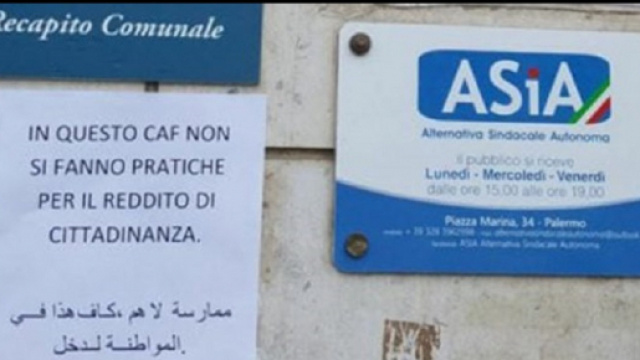 Il Caf di Palermo sul reddito di cittadinanza