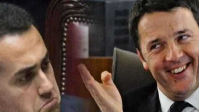 Luigi Di Maio e il leader del Pd Matteo Renzi