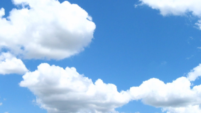 Un cielo parzialmente nuvoloso