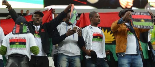 The IPOB diaspora protests i solidarity / [image source: Rovena Rosa/Ag&ecirc;ncia Brasil, CC BY 3.0 BR]