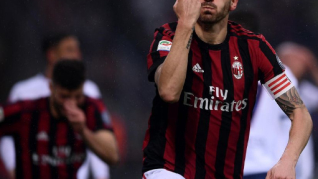 Leonardo Bonucci dopo il suo gol alla Juventus