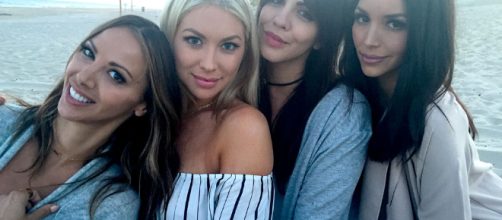 Kristen Doute, Stassi Schroeder, Katie Maloney, and Scheana Marie on the beach. [Photo via Instagram]
