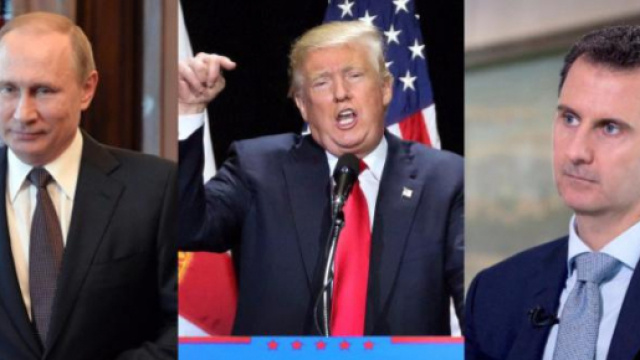Vladimir Putin, Donald Trump e Bashar al-Assad: il mondo col fiato sospeso