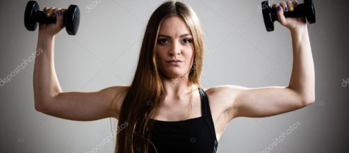 El levantamiento de pesas en las mujeres