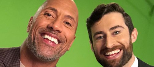 Dwayne 'The Rock' Johnson guest hosts on 'HQ.' [Credit: Twitter/ScottRogowsky]