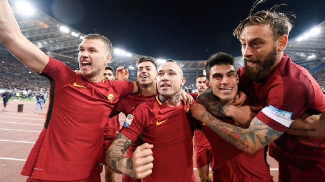 Edin Džeko, Stephan El Shaarawy, Radja Nainggolan, Diego Perotti e Daniele De Rossi.