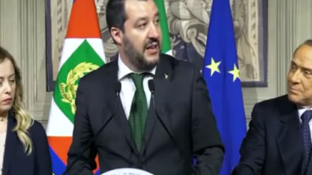 Matteo Salvini, Giorgia Meloni e Silvio Berlusconi