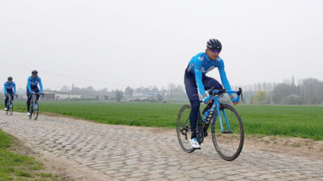La ricognizione sul pav&egrave; della Roubaix e del prossimo Tour de France