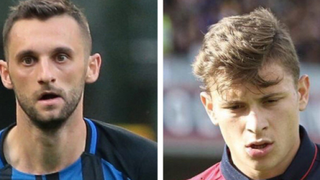 Marcelo Brozovic e Nicol&ograve; Barella