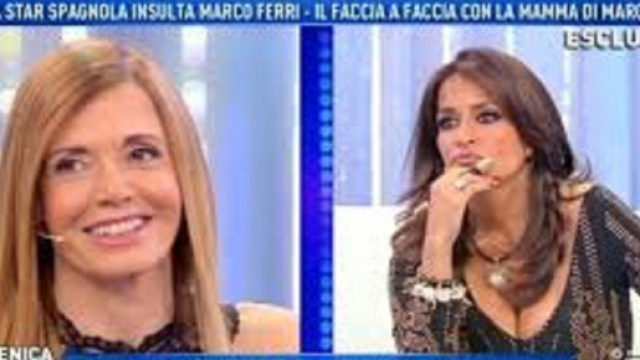 Da sinistra la mamma di Marco Ferri e la spagnola Aida Nizar