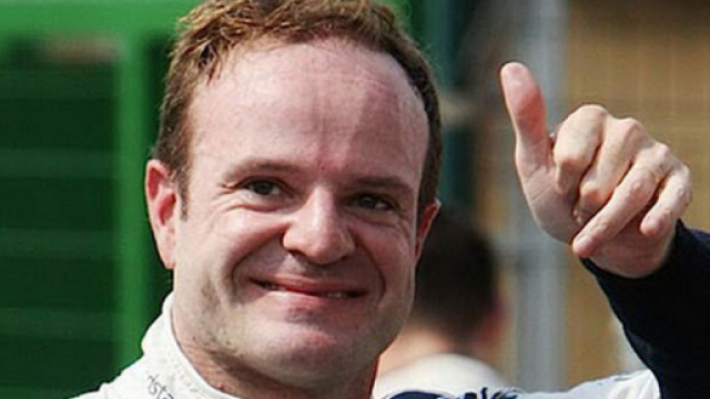 Rubens Barrichello con il suo solito sorriso