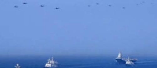 Chinese war drills- Photo-( image credit Chinese morning post/Youtube.com)