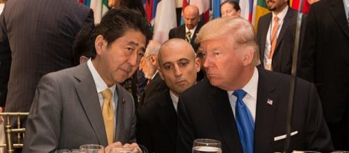 President Donald J. Trump and Prime Minister Shinzō Abe at the U.N. General Assembly 2017. - [Image credit - Shealah Craighead Wikimedia Commons]