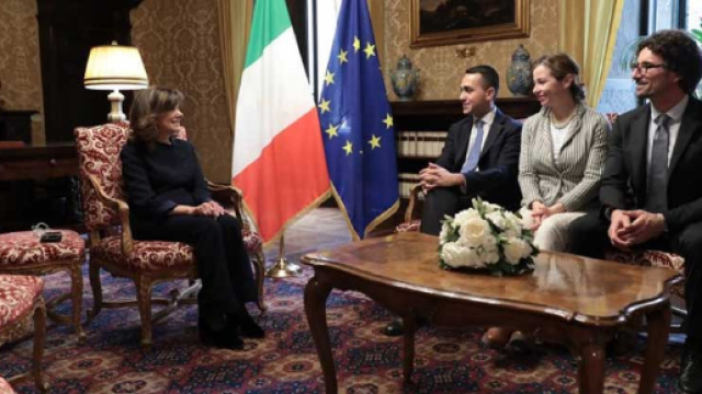 Da sinistra a destra: Elisabetta Casellati, Luigi Di Maio, Giulia Grillo e Danilo Toninelli