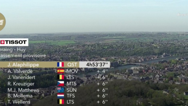 L'ordine d'arrivo della Freccia Vallone