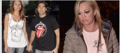 To&ntilde;o Sanch&iacute;s, su mujer Lorena y Bel&eacute;n Esteban