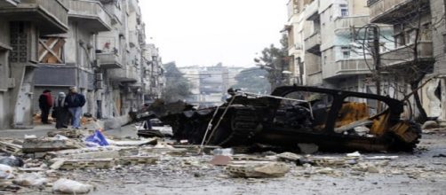 War scene in Syria/ Photo via http://www.europapress.es/