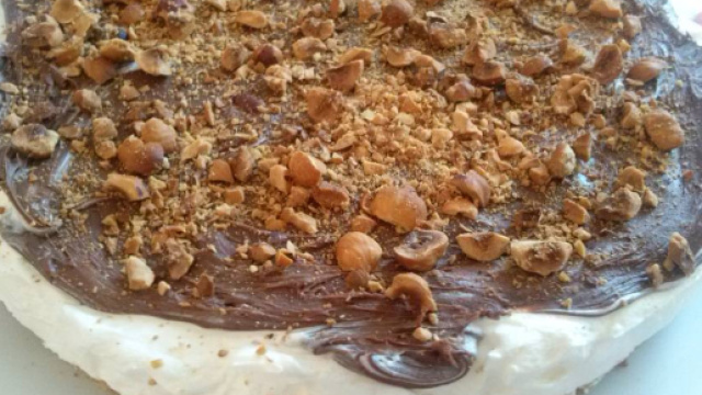 Torta cuore di panna fatta da me