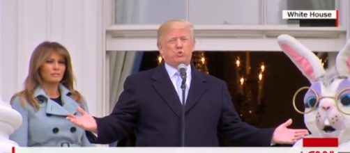 Trump family at Easter Egg Roll, via Twitter