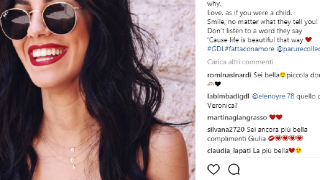 Giulia De Lellis sorride dopo la rottura con Andrea Damante