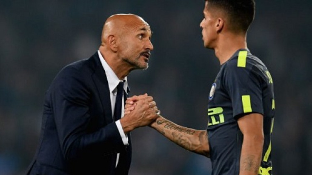 Luciano Spalletti con Joao Cancelo