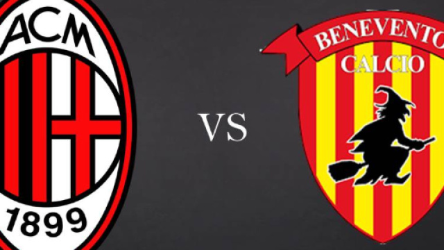 Milan-Benevento, anticipo della 34^ giornata di Serie A.