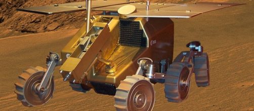 Model of ExoMars craft. [Image source: Thomas Meier - Wikimedia Commons]