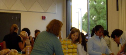 Food bank photo by Sterling Communications via Wikimedia