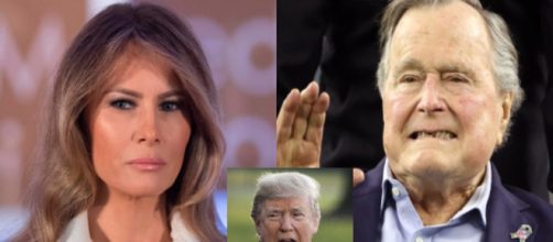 Melania Trump, George H.W. Bush, via Twitter