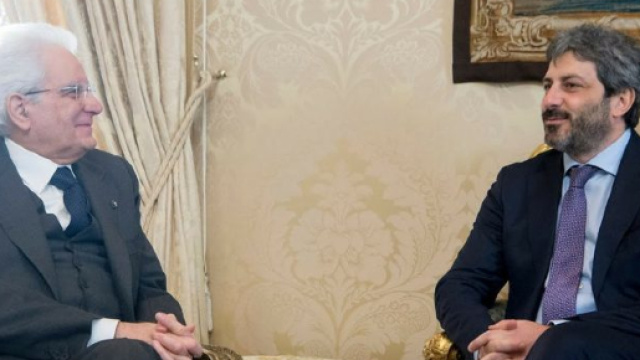 Roberto Fico a colloquio con il presidente della Repubblica, Sergio Mattarella