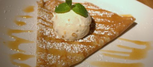 Crepes du nord cloudberry crepe. - [Image via Flickr]