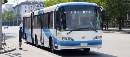 Pyongyang Trolley Bus (Image credit &ndash; Clay Gilliland, Wikimedia Commons)