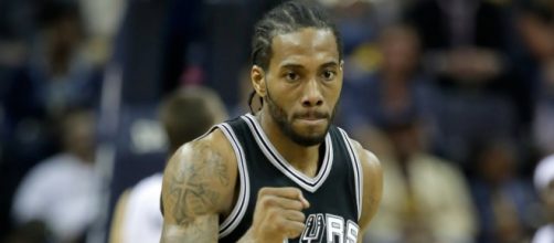 The Kawhi Leonard trade rumors are heating up now that the Spurs have been eliminated from the postseason. [Image source: NBA/YouTube]
