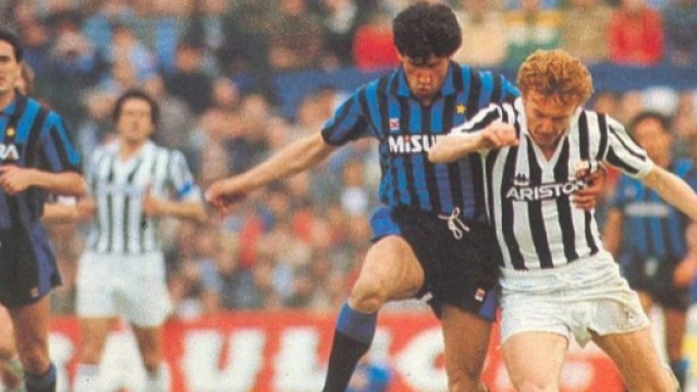 Inter-Juventus del 29 aprile 1984, contrasto tra Bagni e Boniek