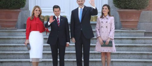 Los reyes de Espa&ntilde;a reciben al presidente Pe&ntilde;a Nieto