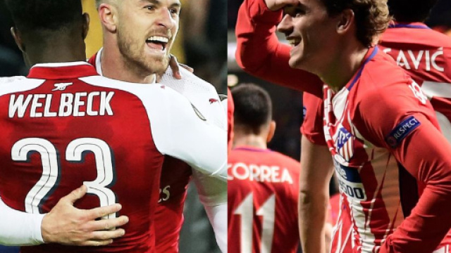 Arsenal-Atl&egrave;tico Madrid, big match della Uefa Europa League.