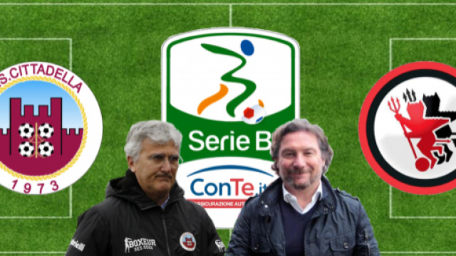 Roberto Venturato e Giovanni Stroppa, allenatori di Cittadella e Foggia