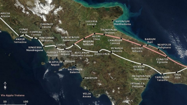 L'Appia Day 2018 unisce moltissime manifestazioni culturali previste tra Roma e Brindisi. - wikipedia.org