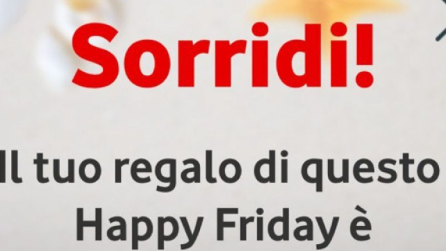 Vodafone Happy Friday, una rivista in regalo per un anno questa settimana (Leggo.it)