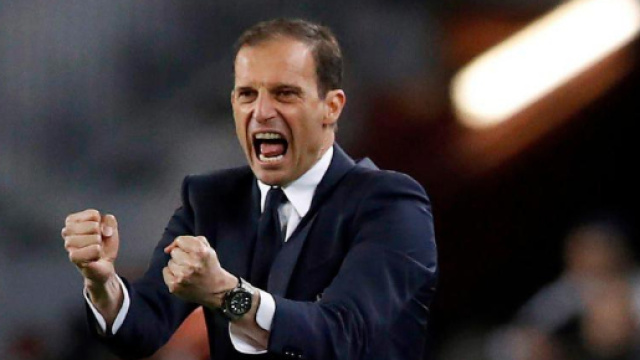 Allegri incontenibile a fine partita
