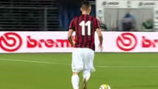 Un giocatore del Milan Primavera in azione