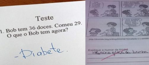 As melhores respostas dadas por crian&ccedil;as em provas.