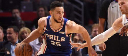Ben Simmons and the 76ers will try to win Game 1 of their second-round NBA Playoffs series in Boston Monday night. [Image via ESPN/YouTube]