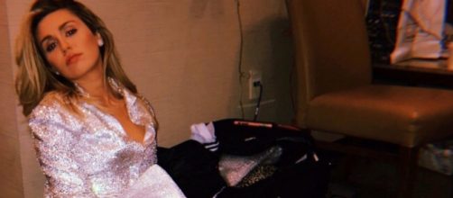 Miley Cyrus before a recent performance with Elton John. - (Image: Instagram/Miley Cyrus)