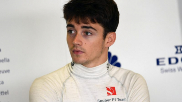 Charles Leclerc, giovane talento dell'Alfa Romeo Sauber F1 Team.